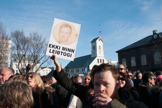 ICELAND, Reykjavik: Crowds gather outside Iceland's parliament demanding the Prime Minister step down over allegations he concealed investments in an offshore company in Reykjavik on April 4, 2016. Iceland's Prime Minister Sigmundur Gunnlaugsson earlier refused to resign after details about Wintris, an offshore firm used to allegedly hide million-dollar investments which he owned with his wife, were made public in Panama Papers massive data leak.