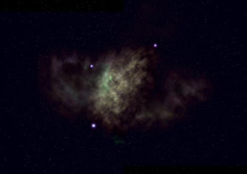 Small part of an infinite star field of space in the Universe. "Elements of this image furnished by NASA".
