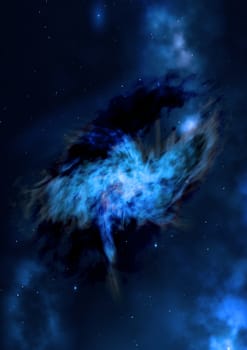 Star field in space a nebulae and a gas congestion. "Elements of this image furnished by NASA".