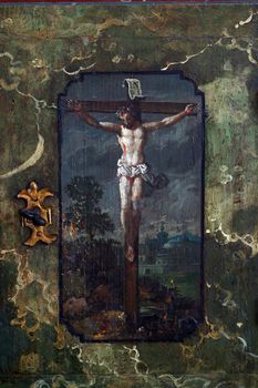 Jesus crucified on the cross