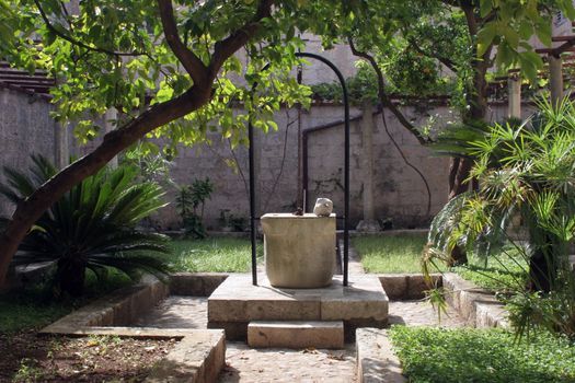 Fountain in the atrium of the monastery