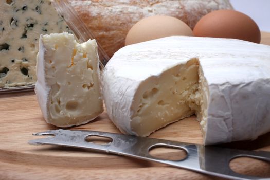 Breakfast, cheese and eggs