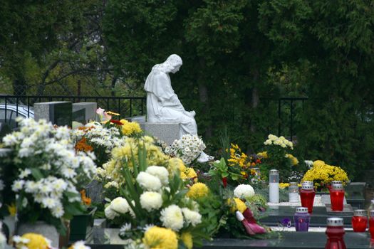 Graveyard on the All Saints Day