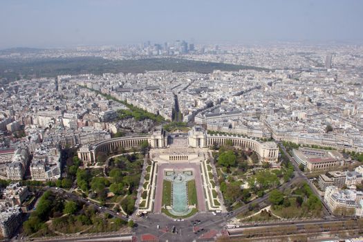Aerial View of Paris, France