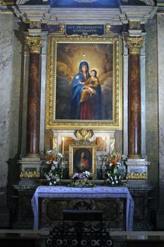 The altar of the Blessed Virgin Mary