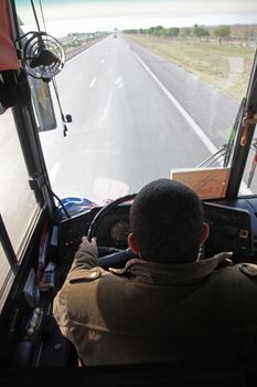 Bus driving