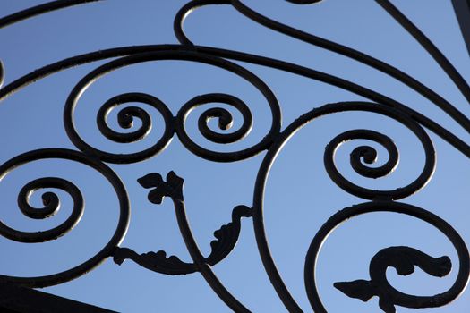 Wrought iron gate