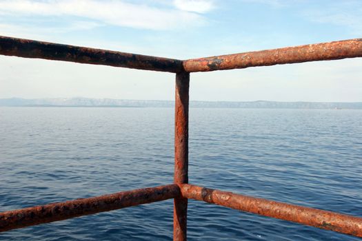 Rusty fence