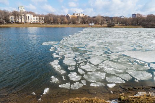 Melting ice on spring lake 3.4.16