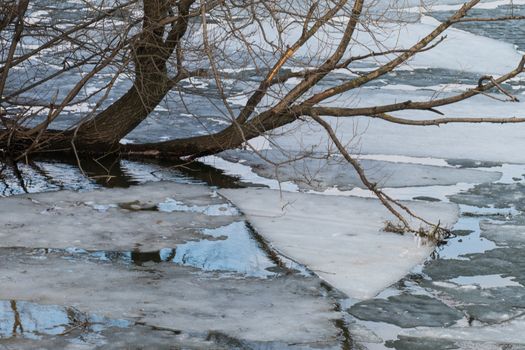 Melting ice on spring lake 3.4.16