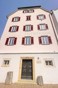 Backnang, Germany - April 03, 2016: Gallery / museum of the citiy of Backnang called "Helferhaus" near the city center of Backnang.