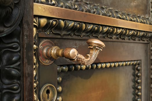 Ancient  door reliable protection close to