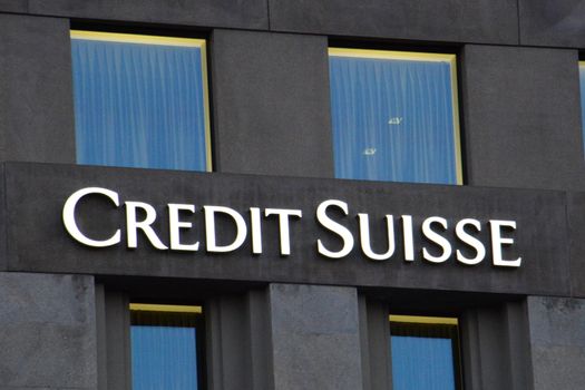 SWITZERLAND, Geneva: A picture taken on January 26, 2016 shows Credit Suisse bank sign in Geneva, Switzerland. The revelations of the recently leaked Panama Papers concerning offshore companies in tax heavens, have caused a stir amongst banks. 