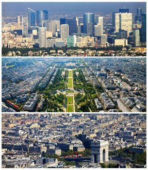 Collage set of Paris images