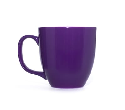 purple cup on a white background