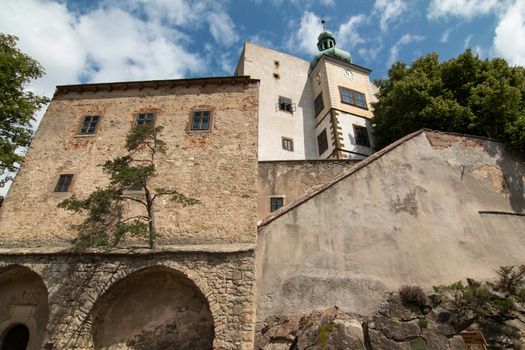 The Buchlov castle is a royal castle that along with Bare Hill and Saint Barbara’s Chapel belongs to significant dominants of Chriby mountains in Moravian Slovakia, which is a region in south-eastern Moravia in the Czech Republic. The castle was built approximately in the first part of the 13th century. 
Buchlov castle, Moravia, Czech republic.