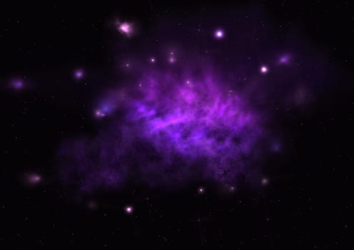 Star field in space a nebulae and a gas congestion. "Elements of this image furnished by NASA".