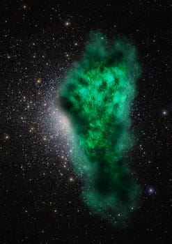 Star field in space a nebulae and a gas congestion. "Elements of this image furnished by NASA".