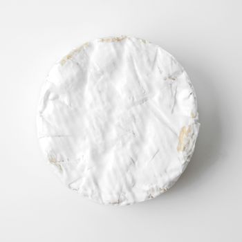 camembert cheese isolated on white