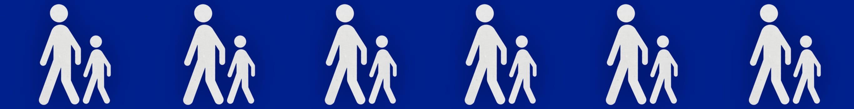 Pedestrian street signs