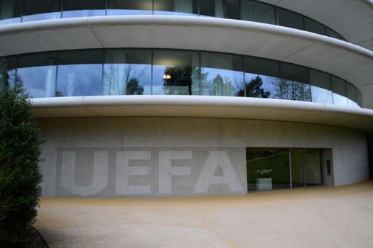 SWITZERLAND, Nyon: A photo taken on April 8, 2016 shows the UEFA headquarters in Nyon.Swiss police raided the headquarters of European football body UEFA on April 6 following the latest revelations of a web of Panama-based offshore financial dealings by the rich and famous. The raid came after the so-called Panama Papers revealed that newly elected FIFA president Gianni Infantino signed TV rights contracts for the Champions League with a company headed by two defendants later caught up in the corruption scandal that engulfed football's world body.