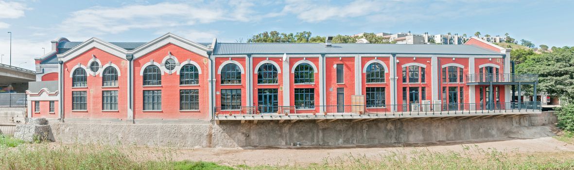 PORT ELIZABETH, SOUTH AFRICA - FEBRUARY 27, 2016: The restored Tramways Building in Baakens Valley in Port Elizabeth, built in 1897