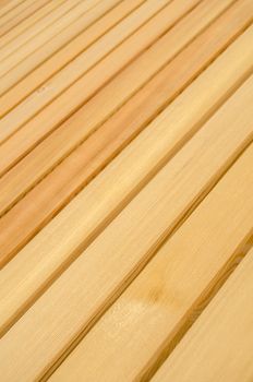 Background Texture Of Clean New Pine Wood Decking Or Flooring With Shallow Depth Of Field