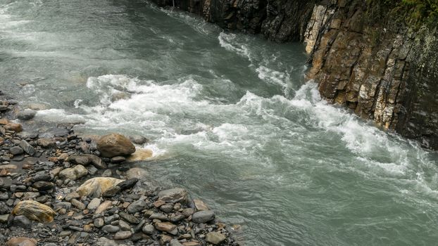 The beautiful of Cijiawan river in Taichung, Taiwan.