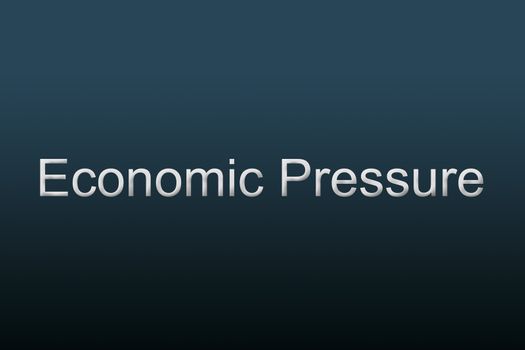 Economic Pressure written against a blue background to understand a financial concept