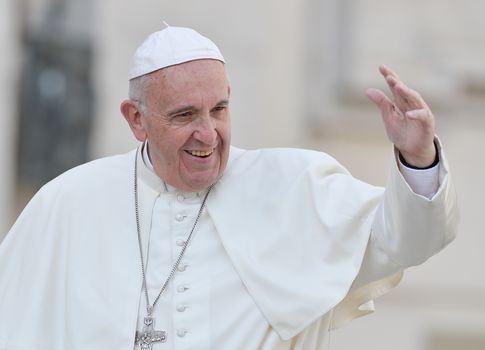 VATICAN: Pope Francis attends his Jubilee audience in Saint-Peter's Square at the Vatican on April 9, 2016.