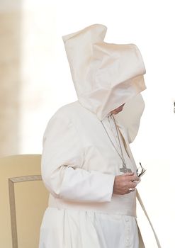 VATICAN: Pope Francis attends his Jubilee audience in Saint-Peter's Square at the Vatican on April 9, 2016.