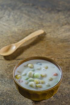 Bua Loy (Rice Dumplings in Coconut Milk) asian dessert