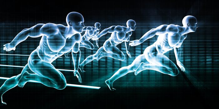 Abstract World Technology Business as a Background