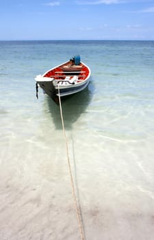 Thailand boat on a beach