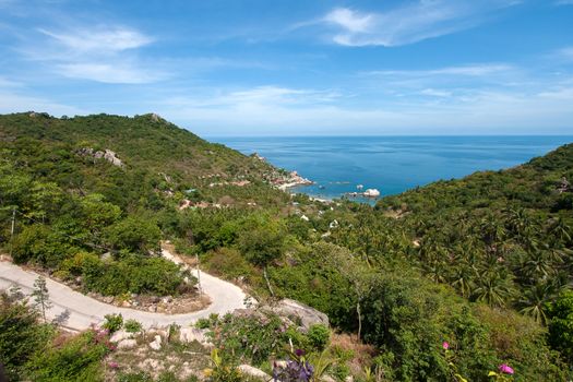 Sea at Nang Yuan island, Koh Tao, Thailand.