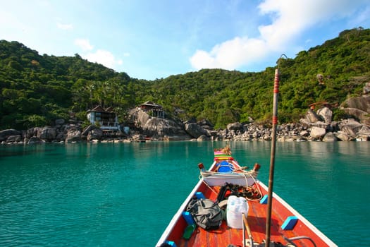 Sea at Nang Yuan island, Koh Tao, Thailand.