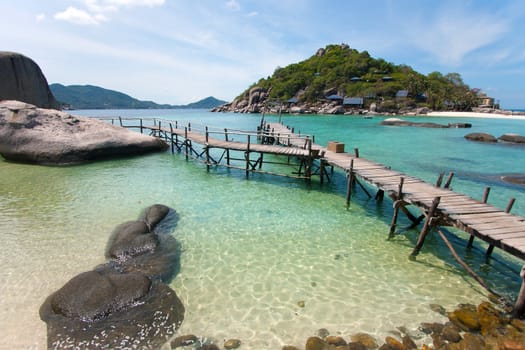 Sea at Nang Yuan island, Koh Tao, Thailand.