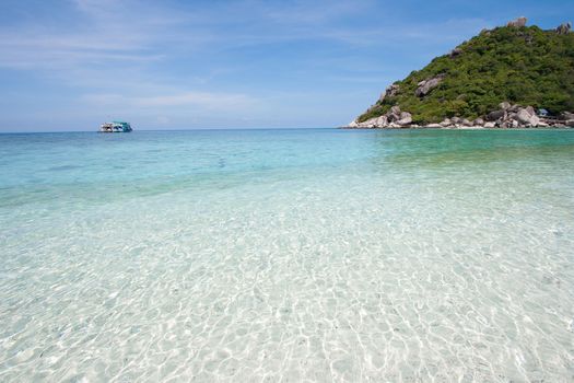 Sea at Nang Yuan island, Koh Tao, Thailand.