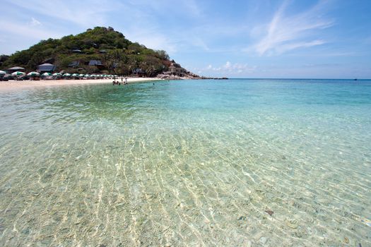 Sea at Nang Yuan island, Koh Tao, Thailand.