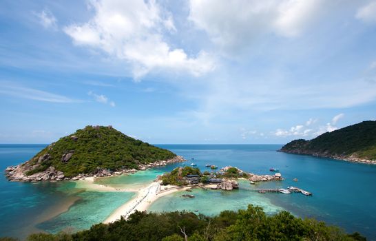 Nang Yuan island, Koh Tao, Thailand.