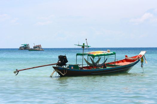 Sea at Nang Yuan island, Koh Tao, Thailand.