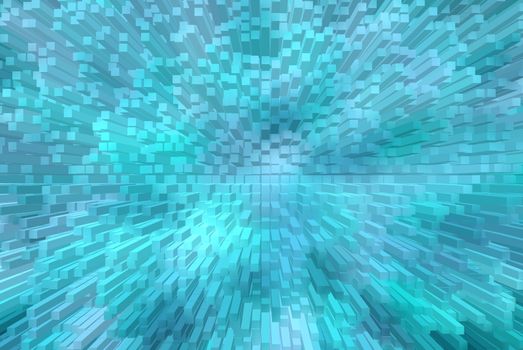 abstract background with 3d pyramid extrude