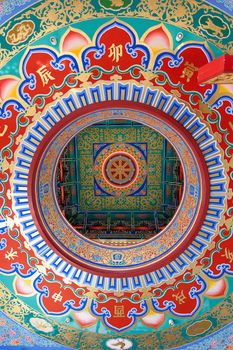 Chinese temple ceiling