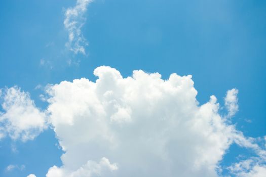 cloud in blue sky