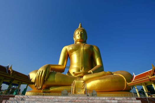buddha statue in thai temple, Thailand