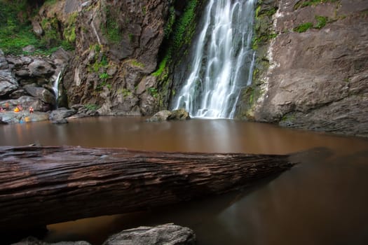 Klonglan waterfall.Beautiful waterfall of Kampangpet Province,Thailand