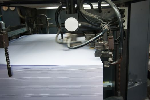 process in a modern printing house