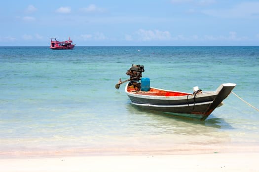 Thailand boat on a beach