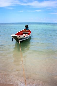 Thailand boat on a beach