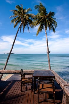 Terrace with beautiful sea view